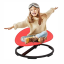 makarci Spinning Chair for Autistic Kids - Kids Sensory Chair, Sit and Spin Toys for Toddlers, Autism Sensory Products for Body Coordination & Balance, Sensory Play(Red)
