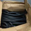 Wiseflow Garden Hose 150FT x 5/8", Heavy Duty Rubber Hose, Water Hose with Five Layered Braiding, Male Female Fittings, 1000PSI Burst, 300PSI Working for Yard, Car Wash, Pets (Black)