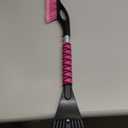 HEEYA Ice Scraper and Brush for Car, Extendable Snow Brush and Ice Scraper for Car Windshield Window, Car Snow Scraper and Brush with Foam Grip for SUV Truck Automobile Vehicle - Pink (33 Inch)