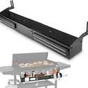 Front Griddle Caddy with 2-Pack Magnetic Tool Holders for Blackstone 36 inch Griddle, Large Capacity Front Tool/ Bottle Shelf for Easy Access, Grill Caddy for Blackstone Griddle Accessories 36 inches