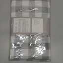 Maxmill Checkered Rectangle Tablecloth Water Resistance Wrinkle Free Spillproof Heavy Weight Gingham Plaid Table Cloth for Buffet Banquet Parties Holiday Dinner, 60 x 84 Inch Gray and White