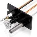 Hiorucet 10002265 Propane Gas 3 Way SIT Pilot Assembly Kits for Majestic, Monessen, Temco, and Vermont Castings Fireplaces, SRV10002265 Pilot Assembly Replacement Parts with Thermocouple, Thermopile.