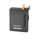 Ambrogio.L Full Pack 20 Regular Cigarettes Case/Box with Arc Lighter USB Rechargeable, Flameless, Windproof,Moisture-Proof