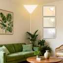 Upgraded Corner Light, LED 20W 2000LM Corner Lights for Living Room, Plug-in Ceiling Lights with 10 FT Cord, 3000/4000/6000K Triangle Corners Lights for Bedroom, Kids Room, Office