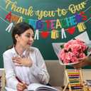 Teacher Appreciations Week Banner, Thank You to Our Amazing Teachers Banner, Teacher Appreciations Week Party Decorations, Thank You Teachers Decor for Classroom, NO-DIY