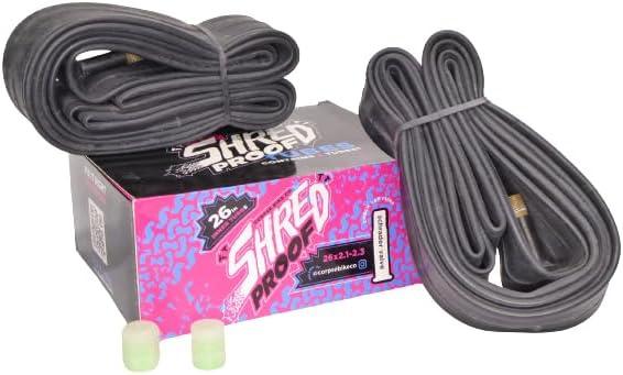 SHREDPROOF Kids' & BMX Bike Inner Tubes Butyl Rubber (Pair of 2) for 12" 14" 16" 18" 20" or 24" Children's Bicycle Tire with Schrader Valve