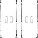 Hisecome 2 pcs Heavy Duty Swing Seat Support 330lb，Suitable for Backyard, Garden, Playground（Green）