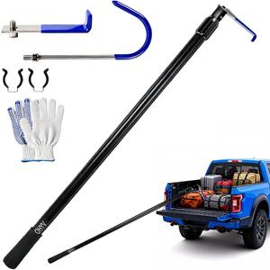 6.5FTAluminumTruck Claw,Truck Bed GrabberTool,Scalable Truck Cargo Grabber
