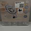 BabyBond Baby Swings for Infants, Bluetooth Infant Swing with Music Speaker, 3 Seat Positions, 5 Point Harness Belt, 5 Speeds and Remote Control - Portable Baby Swing for Indoor and Outdoor (Silver) (Gray)