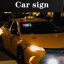 Light Signs for Car,Programmable LED Sign,Flexible Digital Sign,Control by Bluetooth APP, DIY Design Light Color,Animations,Text,Graffiti