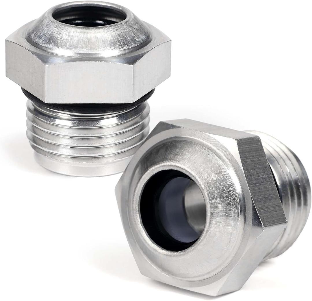 2Pcs YL3Z7D273AA Transmission Cooler Oil Tube Connector Compatible with Ford Expedition/F-150, for Lincoln and for Blackwood, Direct Replace 5L1Z7A095DA