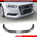 Aerodynamic Front Bumper Splitter Lip, Blade, Chin Spoiler, Body Kit Fit for Audi A3 8V Pre-Facelift 2013-2016 Standard,Carbon Fiber Style