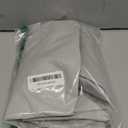 Round Fitted Tablecloth with Elastic Edge,Flannel Backed Vinyl Tablecloths, Wipeable Waterproof Plastic Table Cloth Fits 27" - 32" Round Table for Dining,Camping, Indoor and Outdoor,Light Gray