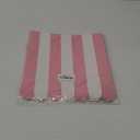 Boao 4 Pack Pink Circus Awning Decoration 3D Pink And White Stripe Cardboard Awning Carnival Wall Decor Circus Party Favors for Lemonade Stand Bakery Ice Cream Truck Bulletin Board Decor, Pink and White 