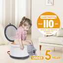 SunnySmile Portable Toilet for Kids,Portable Potty Seat for Toddler Travel,Travel Potty with Travel Bag, Applicable to Camping, Indoor/Outdoor Use, Includes 45 Replacement Bags (Grey)