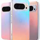 LONLI Hue Case for Google Pixel 10 & Pixel 10 Pro - Fluorescent Holographic Iridescent Phone Case - [Raised Camera Frame] - Cute and Unique Phone Cover for Girls and Women