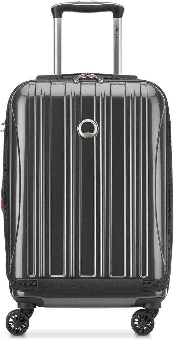 DELSEY PARIS Helium Aero Hardside Expandable Luggage with Spinner Wheels, Brushed Charcoal, Carry-On 19 Inch