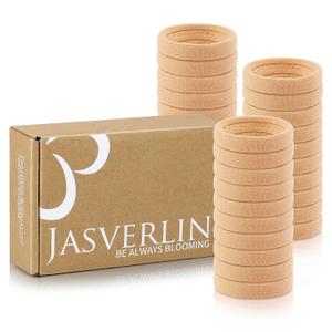 2 x 30 Pcs Light Blonde Thick Hair Ties, 2.4 Inch Large Seamless Cotton Hairties Bands No Damage Non Slip, Soft Stretchy Strong Ponytail Holders Accessories