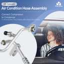15-34440 Air Conditioning Compressor and Condenser Hose Assembly Replacement For Buick Enclave 2008-2012 Chevy Traverse 2009-2012 GMC Acadia 2007-2012 Saturn Outlook 2007-2010