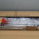 HYSEYY Heavy Duty Clothes Rack Load 450 LBS, Metal Garment Rack, Standing Rolling Clothing Rack for Hanging Clothes with Sturdy Wheels & Shelves, Portable Closet Wardrobe Rack,Sliver