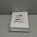 OVZME White Shower Curtain Set, Waffle Textured Heavy Duty Fabric Thick Shower Curtain for Bathroom, 230GSM Luxury Weighted Bath Curtain with 12 Plastic Hooks, 72x72, White