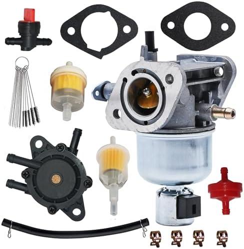 15003-7081 Carburetor Fit for Kawasaki FH580V FS541V FR600V FS600V Engine，Fit for John Deere X300 X300R Replace for 15004-0818 15004-0822 15004-7053 15004-7060 Carb With Fuel Pump