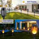 KYEKIO Solar Lights for Outside, 16Pack Solar Flame Torch Light, Garden Light Outdoor Waterproof, Solares Pathway Lights Outside for Yard Decorations, Flame Torches Outdoor Lighting Lawn Patio Art