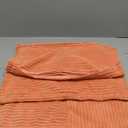 Fancy Homi 2 Packs Coral Decorative Throw Pillow Covers 18x18 Inch for Living Room Couch Bed, Rustic Farmhouse Boho Home Decor, Soft Corss Corduroy Patchwork Textured Peach Cushion Case 45x45 cm