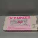 YUNZII B75 PRO Wireless Mechanical Keyboard,75% Layout with Knob,Hot Swap Gasket Custom Structure,Creamy Pre-lubed Switches,RGB Backlit,Bluetooth/Type-C/2.4G for Win/Mac(Milk Switch,Pink)