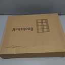 JIUYOTREE 5-Tiers Closet Storage Organizer with Fabric Cloth at BackDouble Row Modular Cubes Bookshelf, Living Room, Study Room, Bedroom, Grey