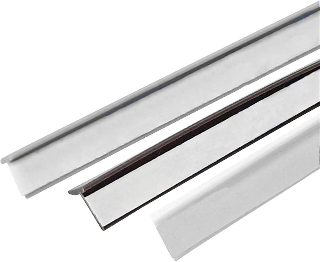 Weather Stripping Seal Strip for Doors, 2.4m Wardrobe and Cupboard, Cabinet Door Gap Filling, Weather Striping Can Buffer, Keep Cleaning and Dry, Wardrobe Door Sealing Strip (Gray,White,Brown)