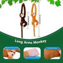 24 Pcs 24 Inch Hanging Monkey Stuffed Animals Bulk Cute Plush Hanging Monkey Toys for Birthday Christmas Easter Gift Room Decor
