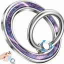 Magnetic Phone Ring Holder Compatible with MagSafe - Cell Phone Grip Magnet Removable Finger Ring Grip Stand Cute Girly Kawaii Design for iPhone 17 Pro Max 16 15 14 13 12 Series Quicksand