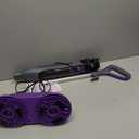 Scrub and Steam Mop with LED Headlights, All-in-One Hard Floor Cleaner Rotating Mop, 6 Cleaning Pads, Swivel Steering, Cable Holder & XL Water Tank (Purpe)