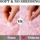 Small Pink Rug for Bedroom, 2x3 Fluffy Shaggy Area Rugs for Girls Kids Room, Soft Non-Slip Fuzzy Shag Carpet for Living Room, Indoor Floor Throw Rugs for Home Decor