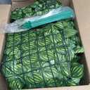 Artificial Ivy Privacy Fence Screen(No Assembly Required), 240"x40" Artificial Hedges Fence, Anti-Ultraviolet Artificial Faux Ivy Hedge for Outdoor, Garden Decor, Watermelon Leaves