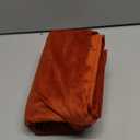 MIULEE Burnt Orange Velvet Throw Pillow Covers 20x20 Soft Decorative Solid Square Cushion Cases Pack of 2 Modern Luxury Home Decor for Couch, Sofa, Bedroom