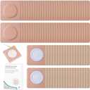 100Pcs Castor Oil Organic Belly Button Patches | Hypoallergenic Self-Adhesive Disposable, Anti-Seepage & Breathable | Portable Highly Absorbent Cotton Stickers No Wash (Oil Not Included)