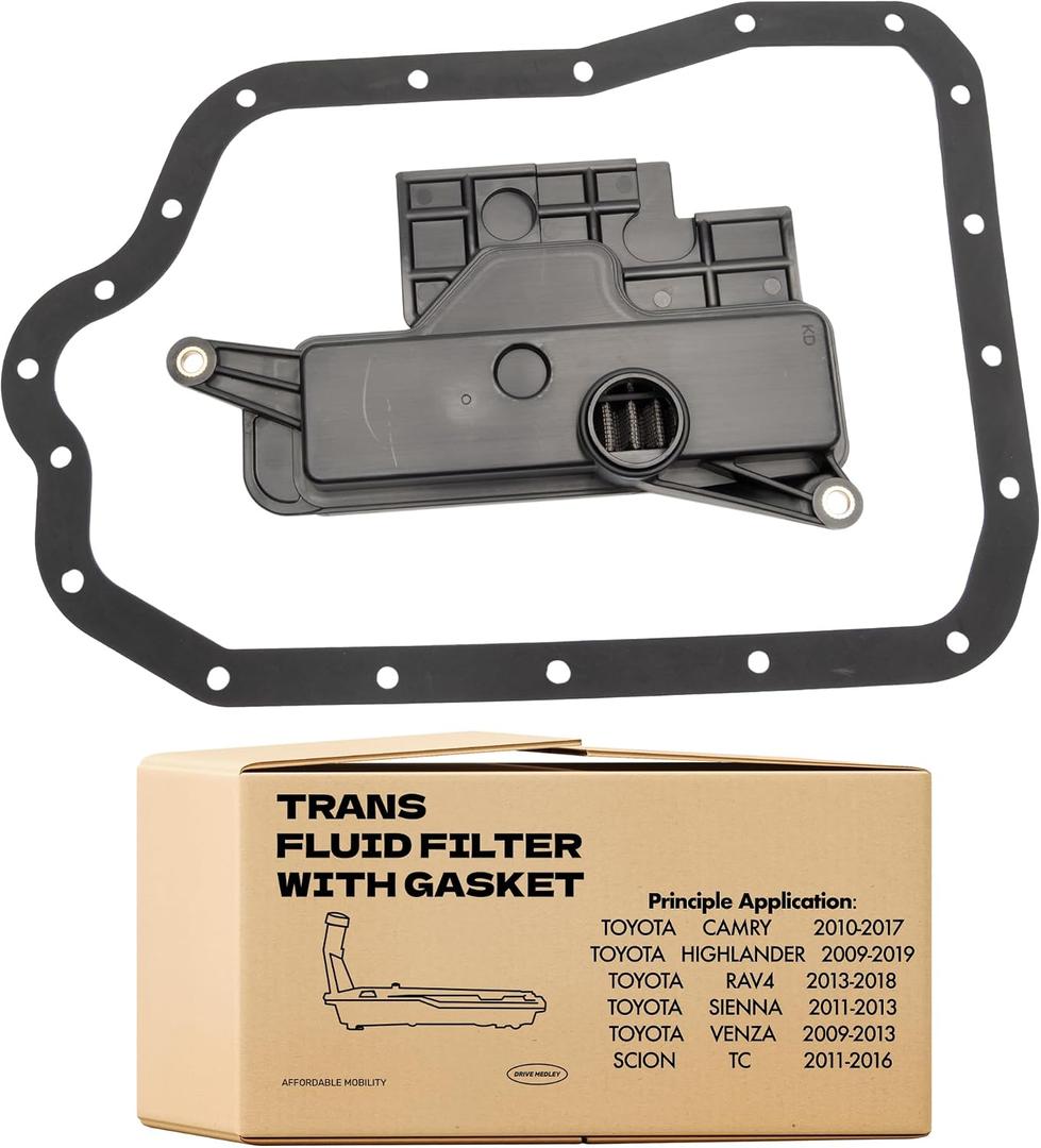 Automatic Transmission Filter with gasket kit - For Toyota Camry 2007-2017, Highlander 2014-2017, Sienna 2011-2016, Venza 2009-2016, Alvlon 2007-2018| For Lexus ES300 350, RX 350 450