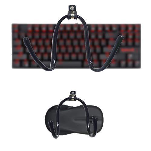 Pmsanzay Pack of 2, Keyboard Mouse Wall Mount Wall Holder Wall Rack - No Keyboard No Mouse