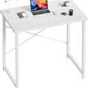Sweetcrispy 32-Inch Small Computer Desk for Bedroom, White