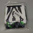 OBEEII Kids Girls Halloween Costume Black White Stripe Tulle Tutu Dress with Headband Set Carnival Fancy Dress (10-12 Years)