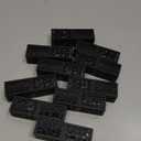 CTKcom Lip Balm Tubes Empty Hollow-out Black Plastic Lip Lipstick Tube Refillable Lip Balm Storage Containers for DIY Homemade Lipstick Lip Balm, Square Tube,10 Pack