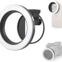 SmallRig Vibe P30 67mm Ring LED Video Light, Compact Bi-Color Light with High CRI ≥90, for 67mm Phone Mounts/Cases/Lenses, for Content Creation, Universal Threaded Filter Adapter Kit 5203