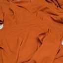 Formal Dresses for Women,Gowns Evening Party Cocktail Dress,Long Split Elegant V Neck Wrap Ruffle Wedding Guest A-line Dresses Brick Red-L