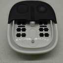 Medical king Foot Spa with Heat and Massage and Jets Includes A Remote Control A Pumice Stone Collapsible Massager with Bubbles and Vibration