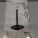 Paper Towel Holder Countertop, Black Paper Towel Holders, Stainless Steel Countertop Paper Towels Holders, Kitchen PaperRoll Holder, Non-Slip Standing Paper Towel Holders