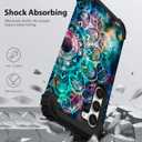 Hocase for Galaxy S23 Case, Shockproof Heavy Duty Protection Soft Silicone Rubber Bumper+Hard Plastic Hybrid Protective Case for Samsung Galaxy S23 (6.1" Display) 2023 - Mandala in Galaxy