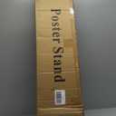 GUOHONG Poster Stand for Display Pedestal Sign Stand,Adjustable Floor Standing Sign Holder,Heavy Duty Banner Stand with Base Height Up to 75 inch Double-Sided for Board & Foam Sign (75in)