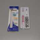 SEAGO Kids Electric Toothbrush with 2 Mins Timer and 4 Replacement Brush Heads, Rainbow LED Light Make Brushing Fun, Pink Color Girls Battery Power for 4-12 Years OldSG-9770.